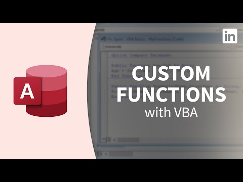 Accessチュートリアル - カスタム関数を作成する (Access Tutorial - Creating custom functions)
