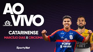 AO VIVO E COM IMAGENS: MARCÍLIO DIAS X CRICIÚMA | RODADA 1 | CAMPEONATO CATARINENSE