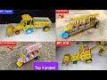 How To Make Top 4 Rc Dc Motor Project For Matches Box At Home Car Toto Rickshaw JCB Techsanbiabs