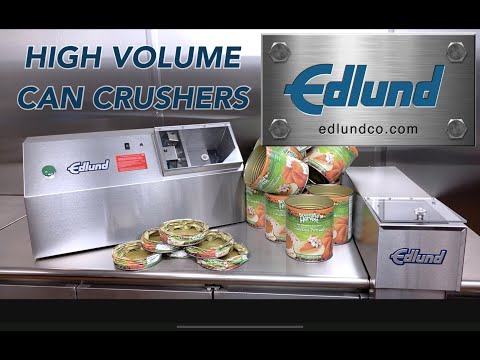 Edlund CM-1000 S/S Can Crusher, Table Mount, Manual Feed, Designed For All Cans 2 image