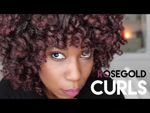 ROSEGOLD CURLS w/ Ion Color Brilliance Metallics Temporary Liquid Hair Makeup Video
