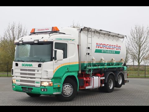 Scania 124.420 6x2 silo '2002 REF : 111042
