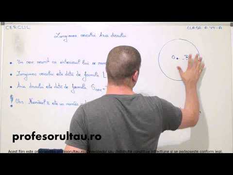 23   cls7   Cercul   lungimea cercului aria discului