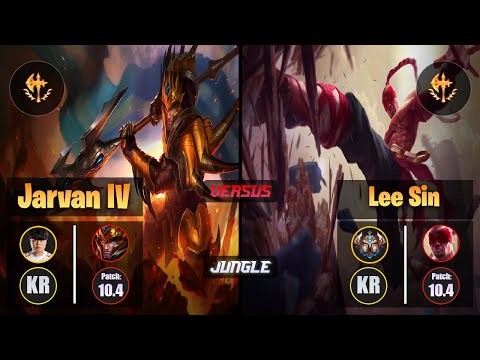 Clid JARVAN IV (Jungle) [Conqueror] VS LEE SIN - Challenger KR Patch 10.4