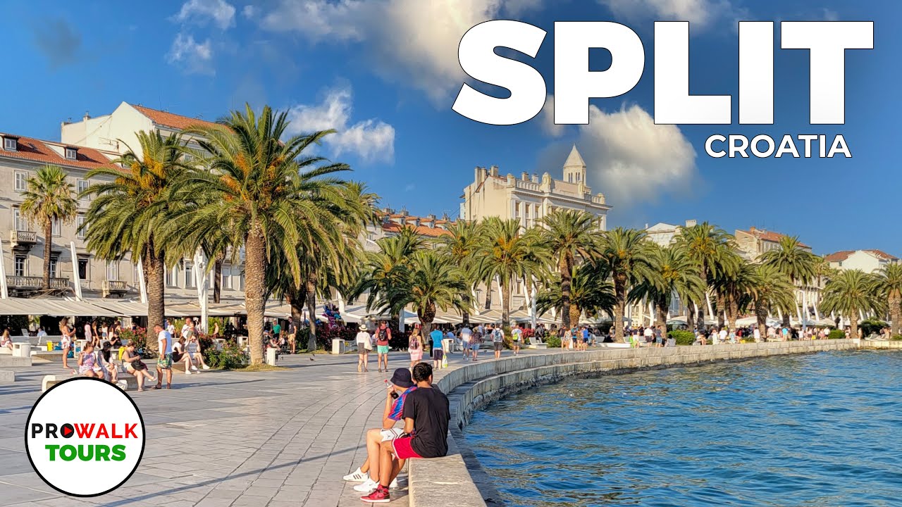 Immersive street-level walking tour through Split, Croatia, showcasing authentic urban landscapes, local architecture, and the vibrant atmosphere of the city's neighborhoods