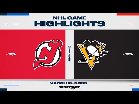 NHL Highlights | Devils vs. Penguins - March 15, 2025
