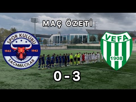 U16 26. Grup Sağmalcılar SK 0-3 Vefa SK Geniş Maç Özeti ( Sağmalcılara 3 Kırmızı Kart Olaylı Maç ) 