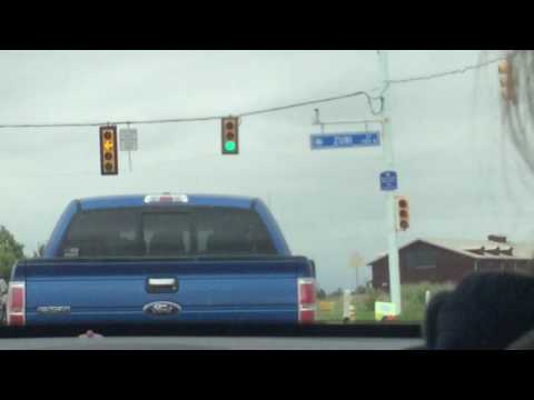 Zuni Road Traffic Lights With New Traffic Light LEDs With A Burnt Out Green Light
