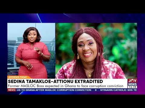 Sedina Tamakloe extradited from USA to face corruption conviction in Ghana. #JoyNews