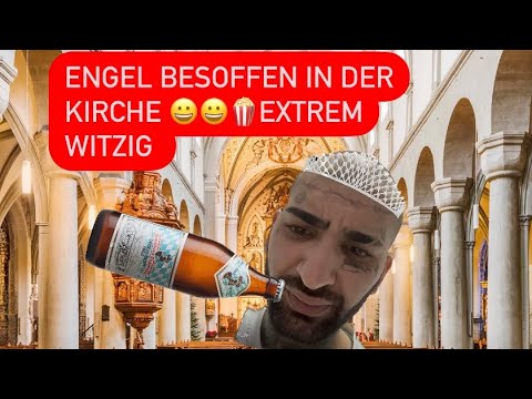 Engel Besoffen in der Kirche er streichelt Jesus 😄
