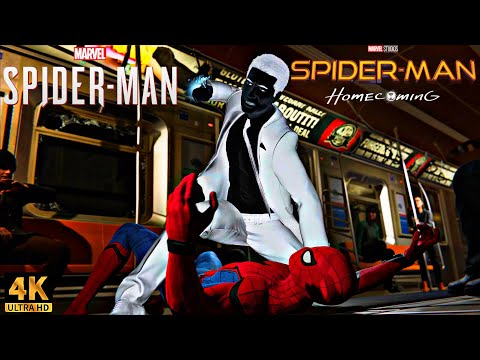 Spider-Man VS Mr. Negative Train Fight with the Stark Suit | Marvel's Spider-Man PS5 (4K 60FPS)