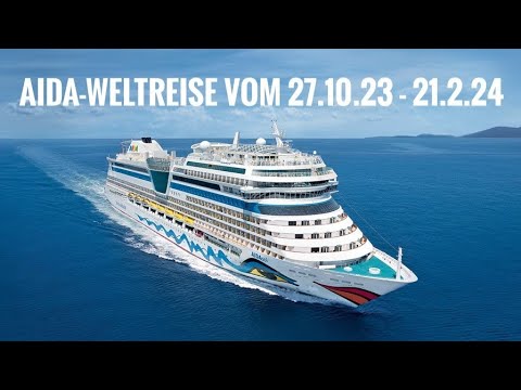 AIDA Weltreise 2023 / 2024 Kreuzfahrt mit der AidaSol vom 27.10.2023 - 21.2.2024, 117 Tage, 43 Häfen
