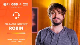  - Robin 🇫🇷 | GRAND BEATBOX BATTLE 2021: WORLD LEAGUE | Pre-Battle Interview