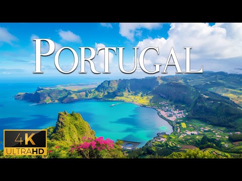 FLYING OVER PORTUGAL (4K Video UHD) - Peaceful Music With Stunning Beautiful Film For Relaxation