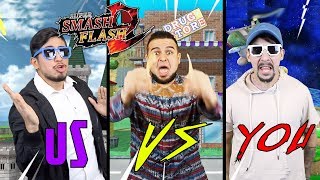 SMASHING OUR SUBSCRIBERS! SUPER SMASH FLASH FRIDAYS! US vs THE WORLD (SUBS) EPIC FIGHT!