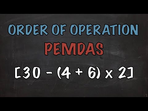 Order Of Operation - Parentheses, Brackets and Braces