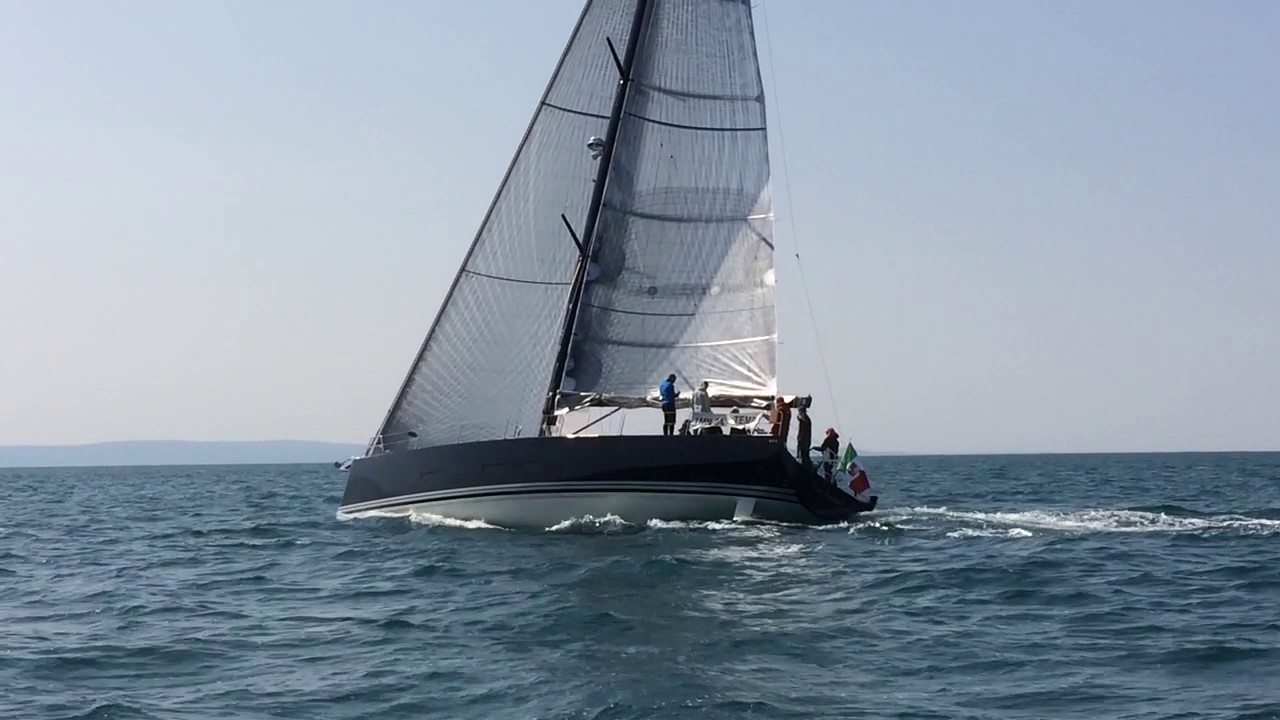 First sail test Solaris 55
