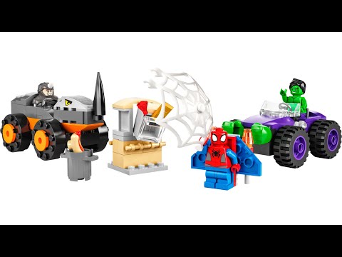 Lego Spidey And His Amazing Friends 10782 Hulk vs Rhino truck showdown set review
