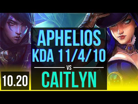APHELIOS & Karma vs CAITLYN & Morgana (ADC) | KDA 11/4/10 | EUW Challenger | v10.20