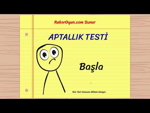 Aptallık Testi