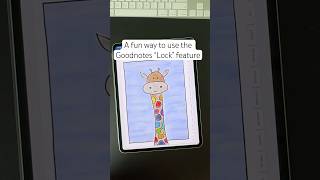 A fun way to use the Goodnotes Lock feature in your digital planner or tabbed notebook. #goodnotes