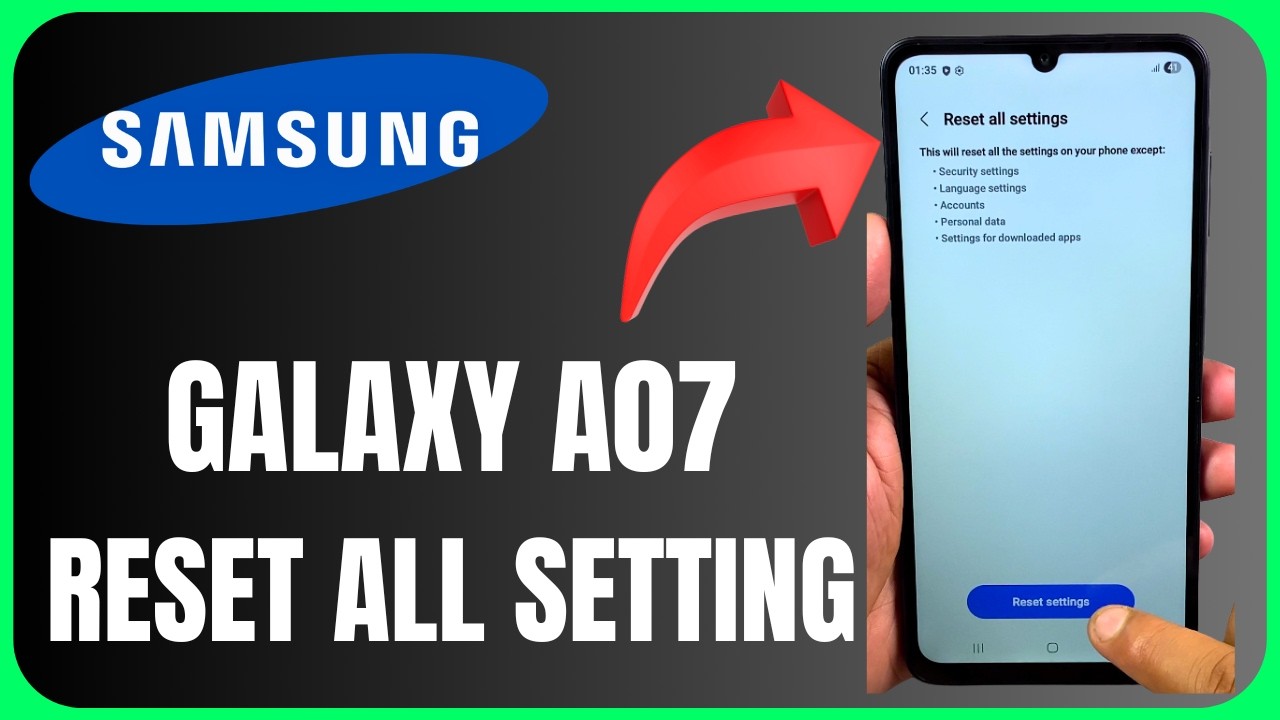Top 3 Simple Tricks to INSTANTLY HARD RESET Your Samsung Galaxy A07