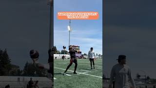 Kaidon Salter, Nate DeMontagnac and Nick Cenacle Warming up in Langford #bclions #cfl
