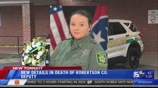 New details in the death of Robertson County deputy