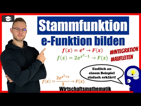 Stammfunktion e Funktion bilden - Integrieren Exponentialfunktion