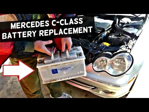 MERCEDES W203 BATTERY REPLACEMENT C180 C200 C230 C240 C260 C280 C300 C320