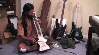 Dilruba with Time Bender Delay (Low Octave Shift)
