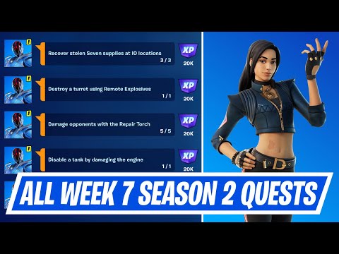 Fortnite Week 7 Season Quest Challenges - How to complete Week 7 Season Quests in Chapter 3 Season 2