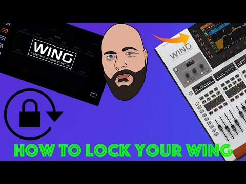 Quick WING Tips - How to Console Lock your Behringer WING
