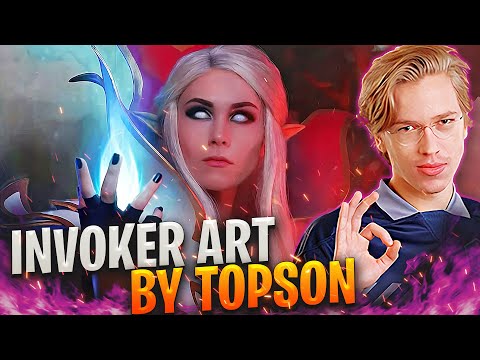 TOPSON Show The Art of His INVOKER | Total Domination on the Lane vs Ember