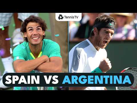 When Spain Play Argentina 🇪🇸🇦🇷 | Nadal vs Del Potro Indian Wells 2023 Final Extended Highlights