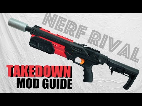 Nerf  takedown shotgun Mod   3D printed kit , add stock, pump handle and silencer