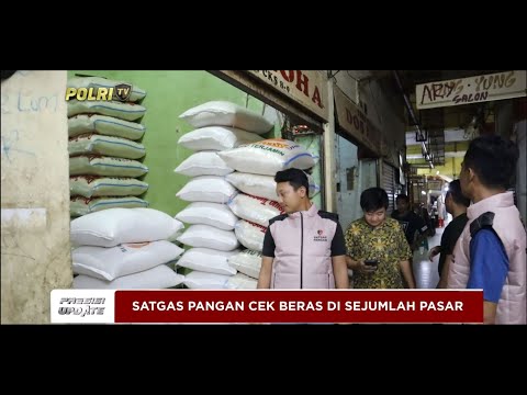 PRESISI UPDATE : SATGAS PANGAN POLRES METRO JAKBAR CEK STOK BERAS 18/03/24 08.00