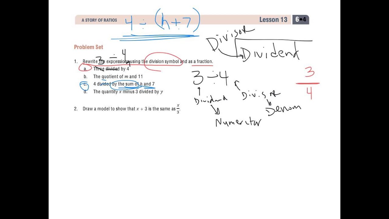 Grade 6 Module 4 Lesson 13 Problem Set