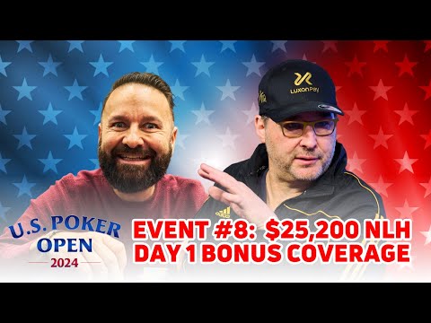 Negreanu and Hellmuth Headline Day 1 of U.S. Poker Open $25,000 Championship Event