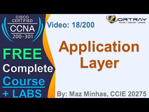 Free CCNA | 18-Application Layer | Day 1 | CCNA 200-301 Complete Course