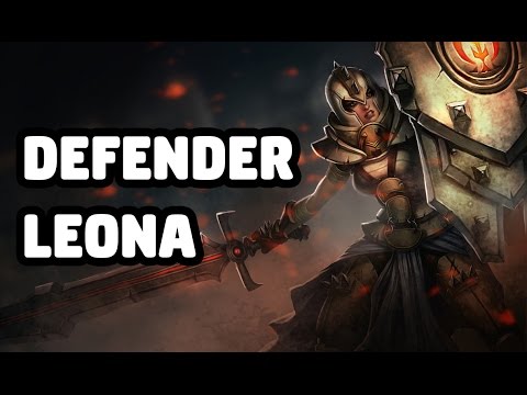 DEFENDER LEONA SKIN SPOTLIGHT - LEAGUE OF LEGENDS