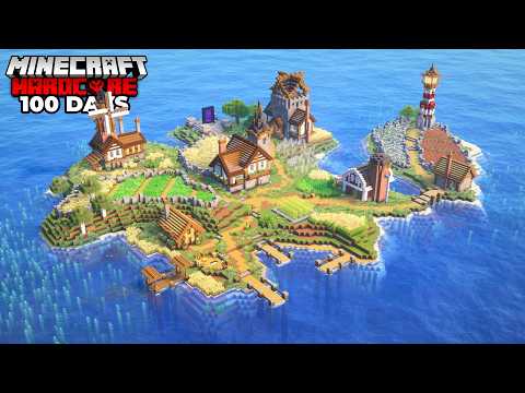 I Survived 100 Days on an ISLAND in Minecraft Hardcore