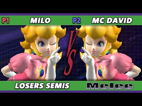 S@X 454 Losers Semis - Milo (Peach) Vs. MC David (Peach) Smash Melee - SSBM