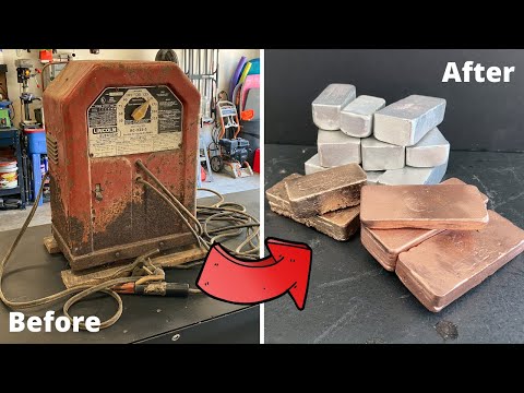 Welder Meltdown - Copper and Aluminum Casting - Recycle/Upcycle