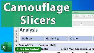 4 Tips to Camouflage Slicers in Excel - EQ 90