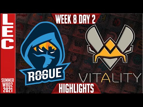 RGE vs VIT Highlights | LEC Summer 2021 W8D2 | Rogue vs Team Vitality