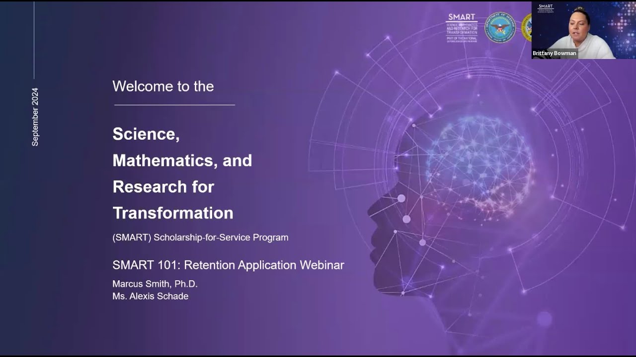 SMART Scholarship for STEM Retention Webinar