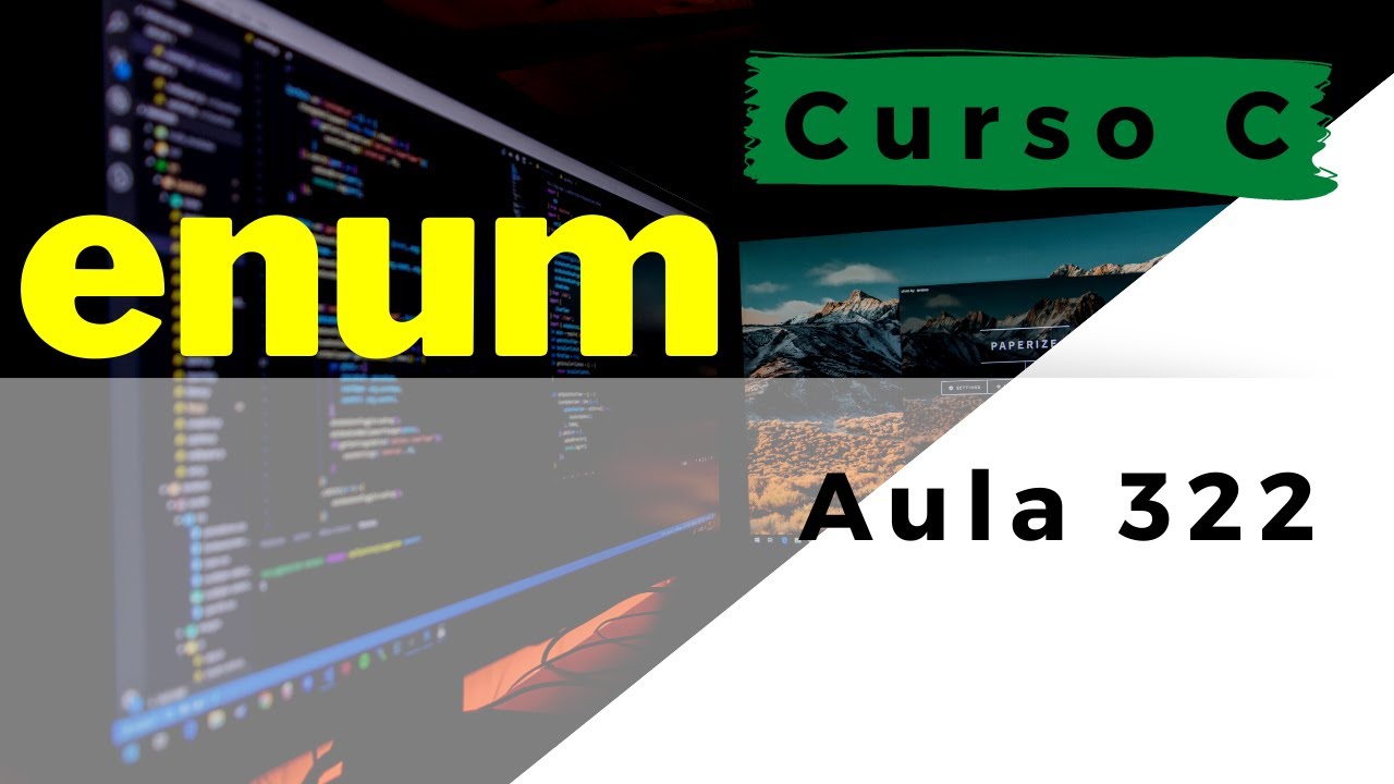 Curso de Programação C | O que é e como criar um ENUM na linguagem C?  | aula 322
