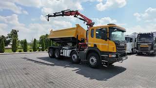 Scania P 410 / 8x4 / WYWROTKA - 5.15 M + HDS ATLAS 116.3 / ROTATOR / EU volquete | Imagen 4 - Autoline