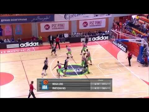 ABA Liga 2015/16, Round 2 match: Mega Leks - Partizan NIS (4.10.2015)
